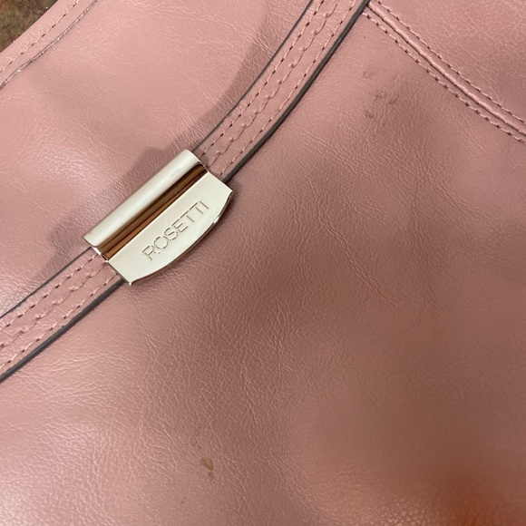 Rosetti~Dark Mauve~Mid-Sized~Soft Faux Leather~Upper Zip Closure~Crossbody Bag - Picture 13 of 15